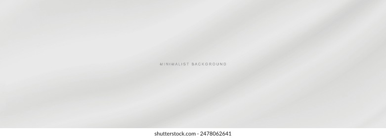 Minimal white abstract line background design. EPS 10 vector art.