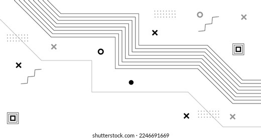 Fondo blanco mínimo con forma geométrica y línea