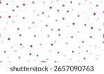 Minimal white background with scattered pink and red polka dots. Cute and playful dot pattern for kids, festive, or decorative designs.
