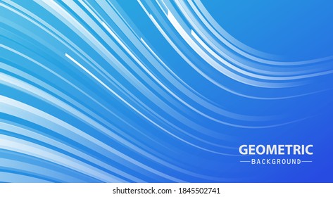minimal white blue background with wavy lines