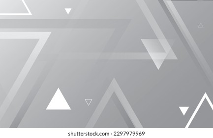 Minimal white geometric background. Dynamic shapes composition. Eps10 vector