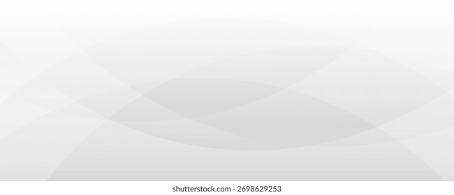 Minimal white and gray abstract background with dynamic curves. Eps10