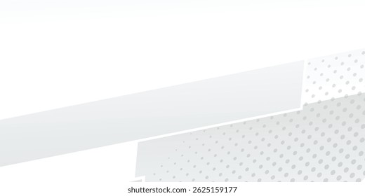 Minimal White and Gray Overlapping Triangles with Transparent Web Background for High-Tech Corporate Presentations"