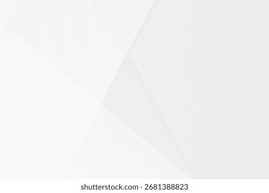Minimaler weißer und grauer geometrischer Hintergrund mit Polygonen und Farbverläufen, Vektor EPS 10.