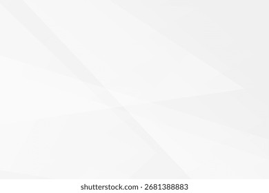 Minimal white and grey geometric background with polygons and gradients, vector EPS 10.