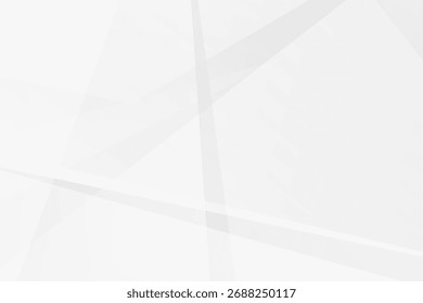 Minimal white and grey geometric background with polygons and gradients, vector EPS 10.