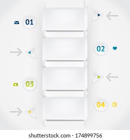 Minimal white infographics elements. Vector elements. Parts of infographic.