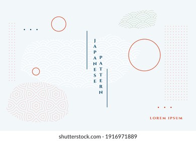 minimal white japanese style geometric background