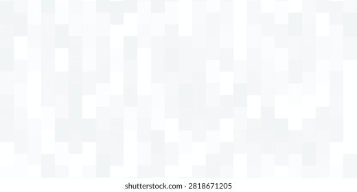 Minimal white mosaic brick pattern background featuring subtle gray pixelated tiles. Clean, seamless texture ideal for web design, presentations, print layouts, branding, and modern minimalist projects.
