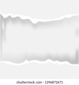 Minimal white torn paper background, Horizontal paper torn texture, flyer banner template,