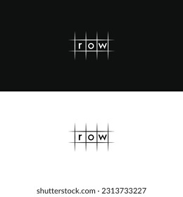 Minimal word art logo design