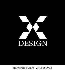 Minimal X Letter Logo Design Modern Monochrome Abstrakt Geometrische Marke Identity Professional Creative Studio Business Logo Template für Digital Agency Startup