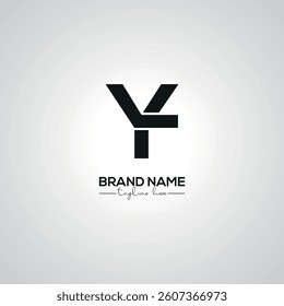 Minimal YL LY Lettermark Logo Design for Corporate Branding.