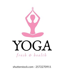 A minimal yoga logo design