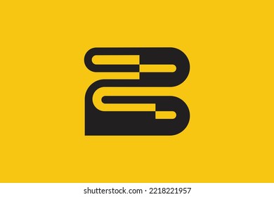 Minimal ZB logo. Icon of a BZ letter on a luxury background. Logo idea based on the ZB monogram initials. Professional variety letter symbol and BZ logo on background.