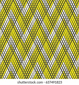 Diseño gráfico mínimo de Zigzag. Patrón Chevron sin inconvenientes. Textura de rayas vectoriales
