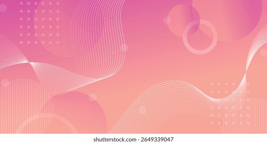 Fondo abstracto minimalista con color liso. Fondo de Vector abstracto ondulado de línea fina. Arte de línea rayado Plantilla gráfica. Curvas y líneas de uso para el Anuncio, cubierta, cartel, Fondo de pantalla,