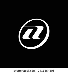 Minimalis and creative letter A circle logo design vector template