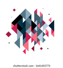 Minimalis geometric element, modern creative shape background concept for poster, calendar, sticker