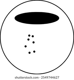 Icono minimalista de un brezo con elemento de llama 