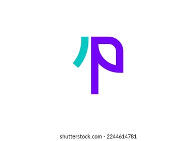 Minimalis letter p logo design, technology logo design, marketing logo design