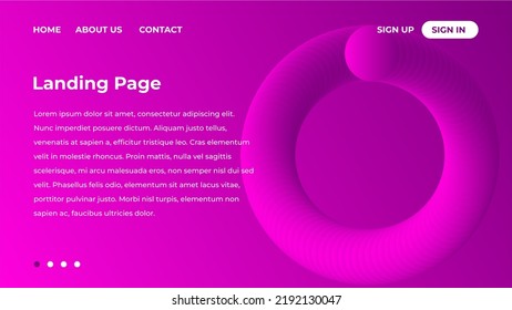 Minimalis Modern Abstract Landing Page Background with Gradient Colors