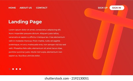 Minimalis Modern Abstract Landing Page Background with Gradient Colors