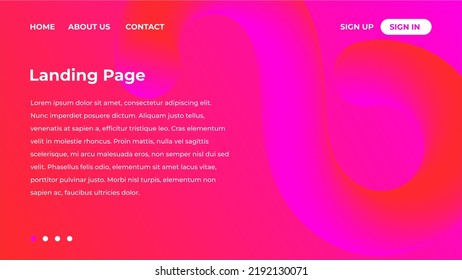 Minimalis Modern Abstract Landing Page Background with Gradient Colors