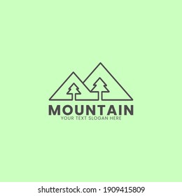 Minimalis mountain, this logo fits perfectly with anything tourism related and mountain  related