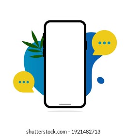 minimalis Phone Design premium vector