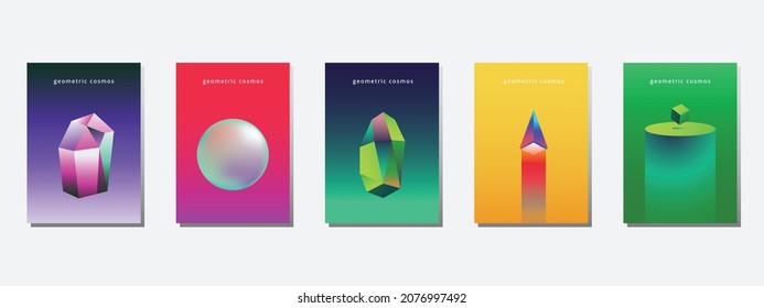 Minimalis poster with cosmos theme. Modern and futuristic. Eps 10 vector.