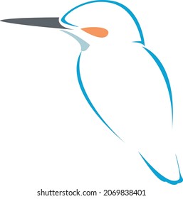 minimalismo abstracto diseño de línea de diseño de logotipo moderno dibujo vectorial mosca de aves animales contorno de fauna silvestre diseño gráfico boceto de naturaleza símbolo humingbird