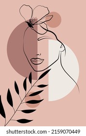 Minimalismus. Abstrakter moderner Drucksatz. Logo. Wall Art. Poster. Boho Abstraktion. Poster, Gemälde.