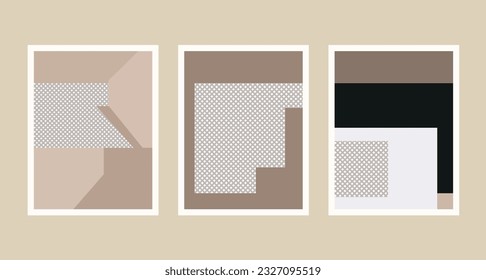 Minimalism art print, abstract wall art using a earth tone color palette,  Adobe Illustrator, hand-drawn, digital painting, retro aesthetic, postcard or brochure cover design
