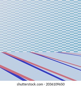 Vector de fondo minimalista - baldosas azules en estudio eps 10
