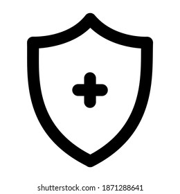 Minimalism basic Health Protection Icon Outline