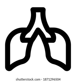 Minimalism Basic Heart Icon Outline