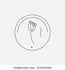 Minimalism botanical floral logo design template