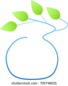 minimalism / branch and leaves of a tree / logo
