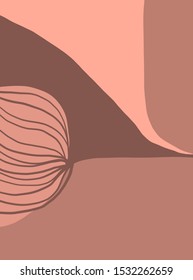 Minimalism design. Abstract trendy composition. Geometric decoration art