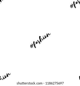 Minimalism Fashion illustrartion. Art word seamless pattern, fashion background. Used for wallpaper, pattern fills, web page background,surface textures