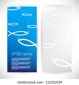 minimalism fish concept background illustration. eps10 vector format