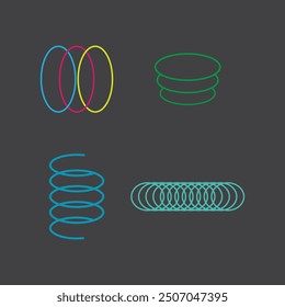 Minimalism Geometric Shapes, Y2K shape design