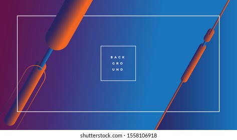 Minimalism geometric and trendy color background. Vector illustration.