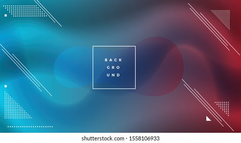 Minimalism geometric and trendy color background. Vector illustration.