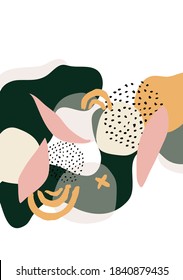 Minimalism hipster colores design template Vector modern art graphic design for gift cards flyers brochures