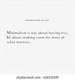 Minimalism inspirational quote vector 