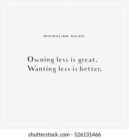Minimalism inspirational quote vector 
