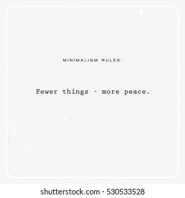 Minimalism inspirational quote vector 