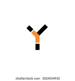 Minimalism line logo initial letter y